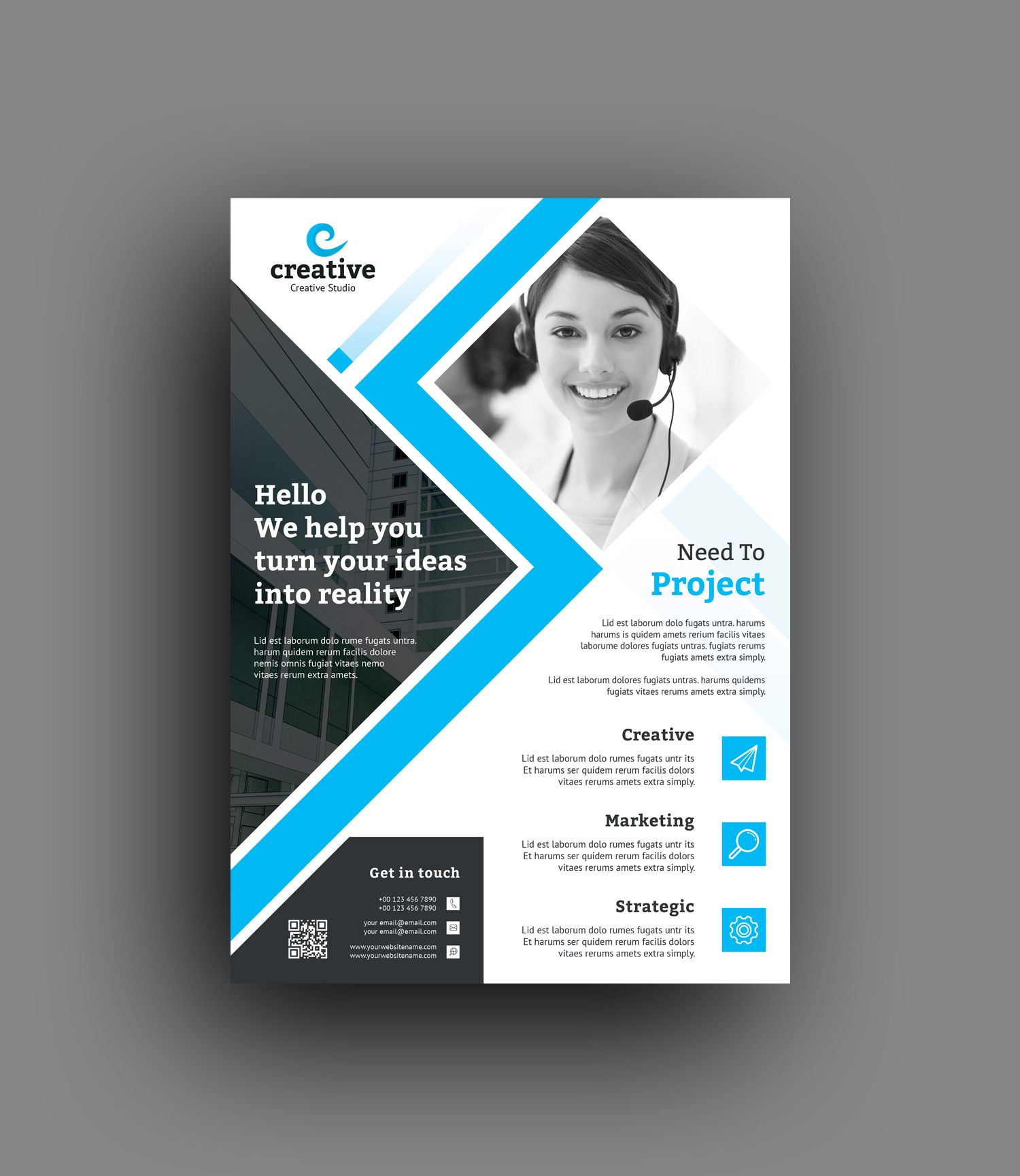 Edison Modern Business Corporate Flyer Template Graphic Templates Business Brochure Design Business Flyer Templates Corporate Flyer