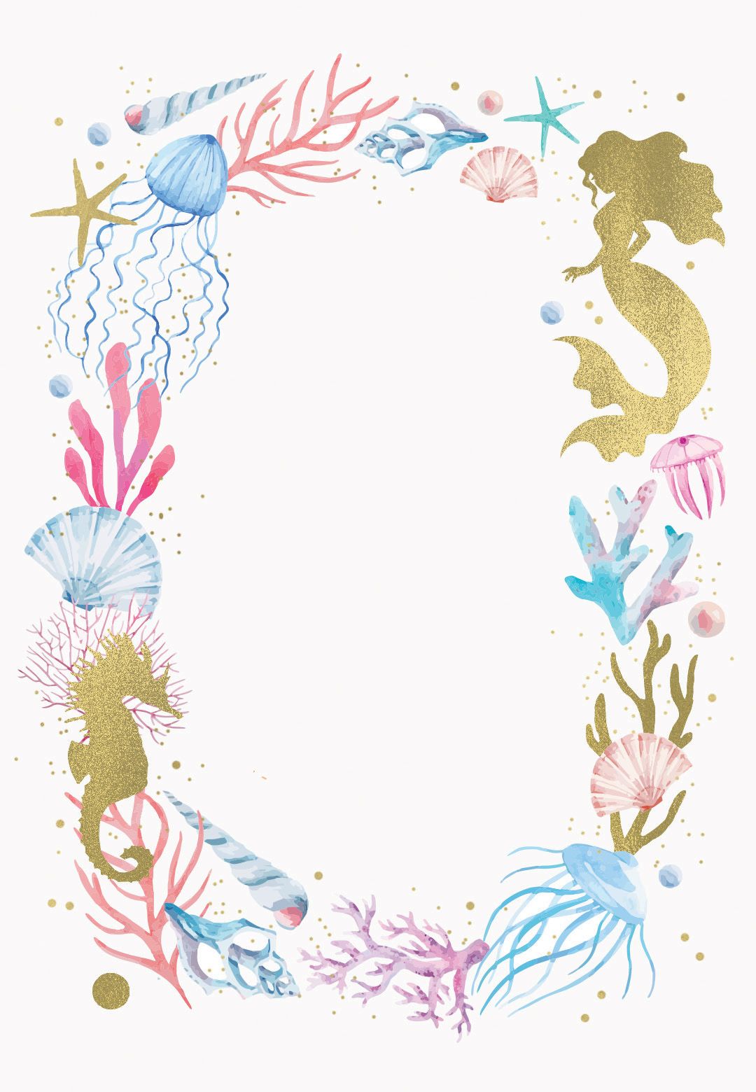 Marry Mermaid Bridal Shower Invitation Template Free Greetings Island Mermaid Bridal Showers Mermaid Party Invitations Bridal Tea Party Invitations