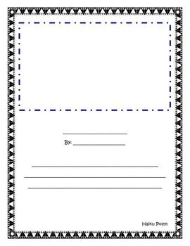 Haiku Writing Template Writing Templates Teaching Poetry Kindergarten Writing