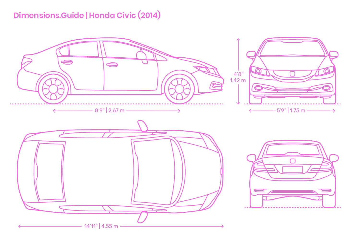 Honda Civic 2014 Tesla Model X Audi Tt Honda Civic 2014