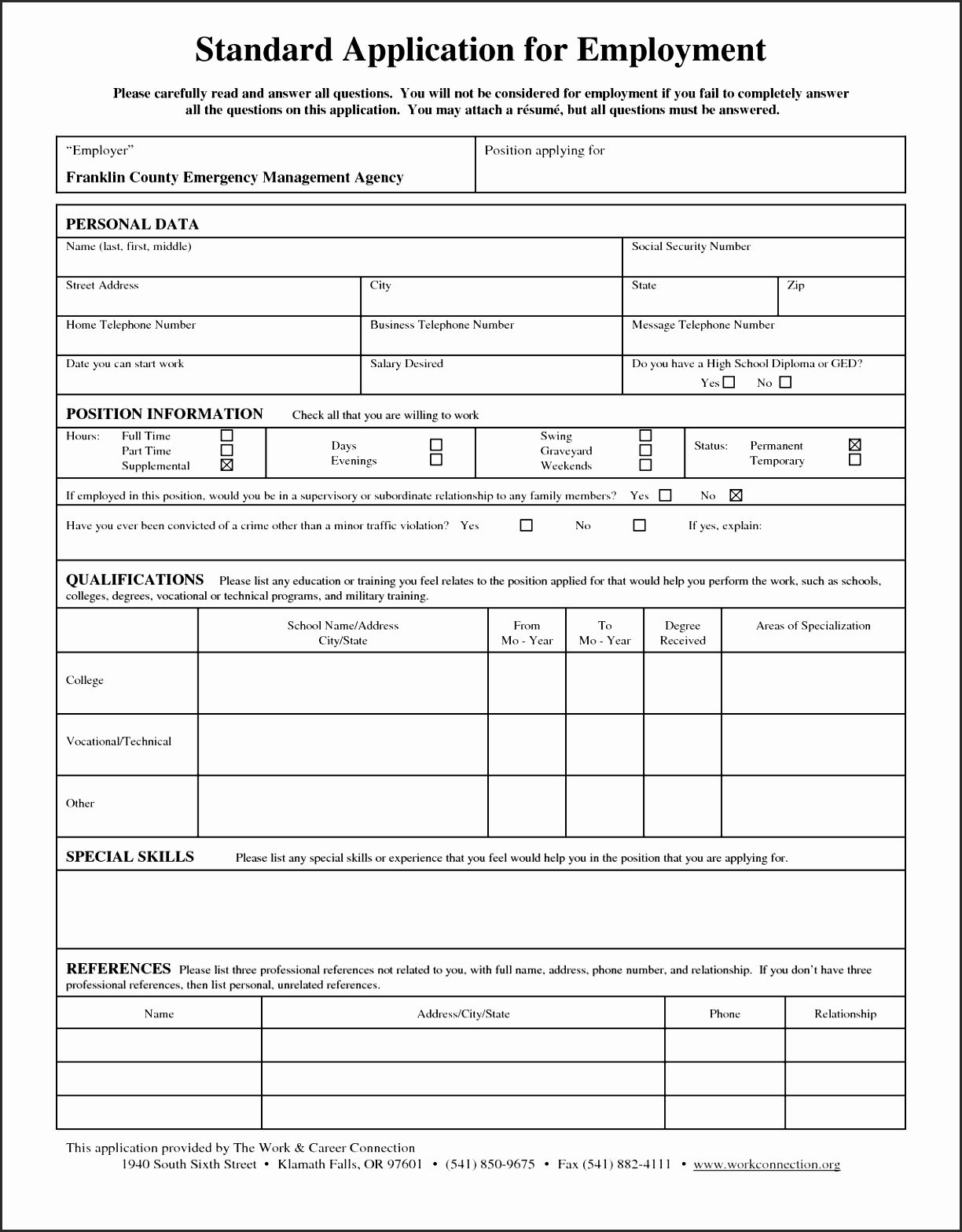 Standard Job Application Form Printable Isoiz Luxury Best S Of Standard Job Application Pr Employment Application Job Application Form Job Application Template