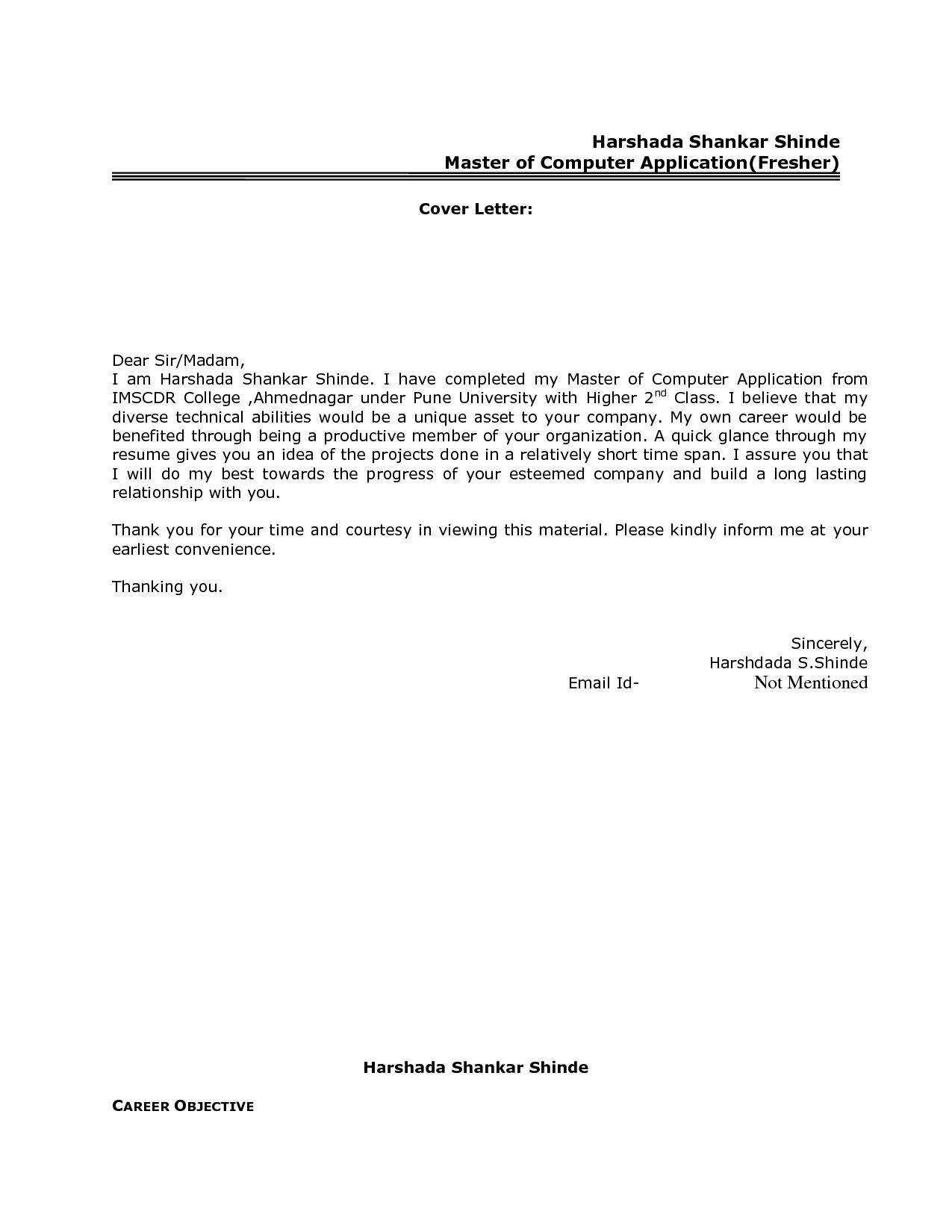 Pin On Cover Letter Examples For Job