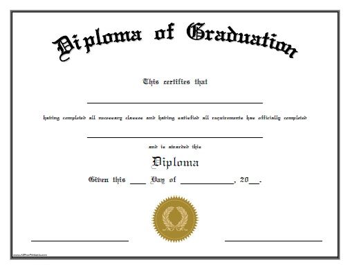 Free Printable Diploma Of Graduation Free Printable Diploma Of Graduation That Ca Graduation Certificate Template Homeschool Diploma Free High School Diploma