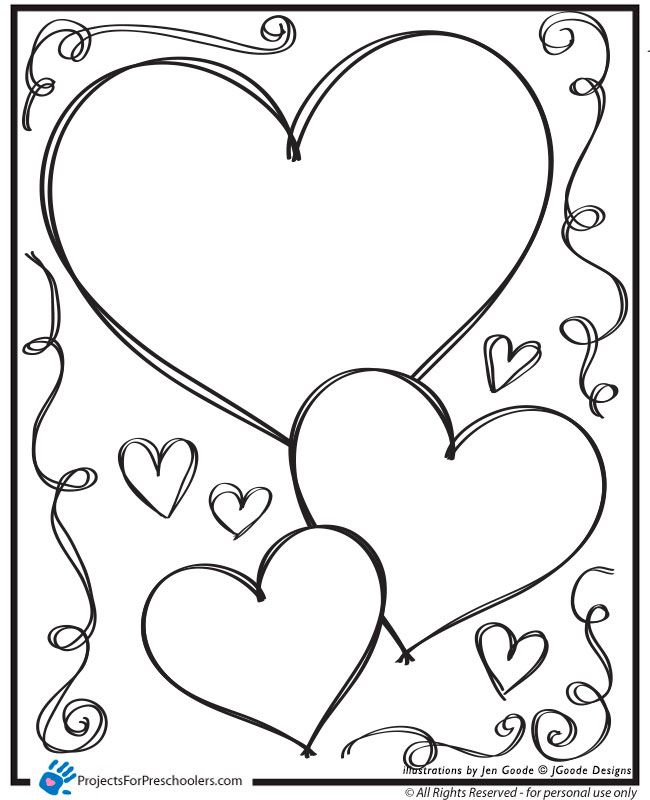 Valentine Hearts And Swirls Coloring Page Love Coloring Pages Valentines Day Coloring Page Valentine Coloring Pages