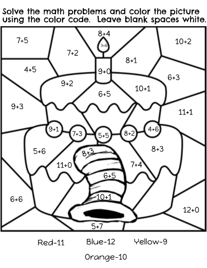 Dr Seuss Birthday Color By Code Math Dr Seuss Activities Dr Seuss Kindergarten Dr Seuss Day
