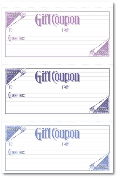 Last Minute Gift Coupons Family Economics Coupon Template Gift Certificate Template Free Coupon Template