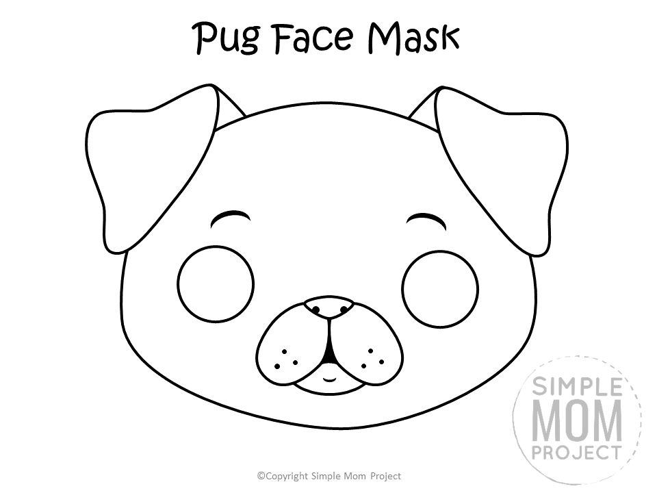 Dog Face Mask Templates Dog Mask Dog Face Dog Template