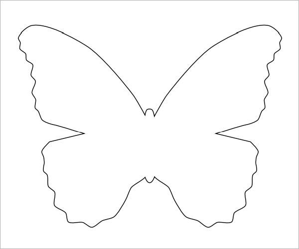 Sample Butterfly 9 Documents In Pdf Butterfly Template Butterfly Coloring Page Butterfly Printable