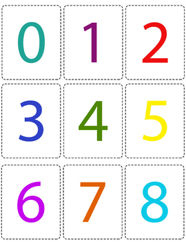 Numbers 1 100 Flashcards Printable Flashcards By Kayla Chew Printables Printable Flash Cards Color Flashcards Flashcards
