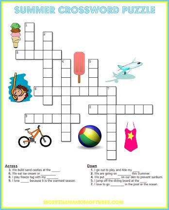 5 Free Summer Activity Printable Worksheets More Than A Mom Of Three Activity Sheets For Kids Free Summer Activities Puzzles For Kids