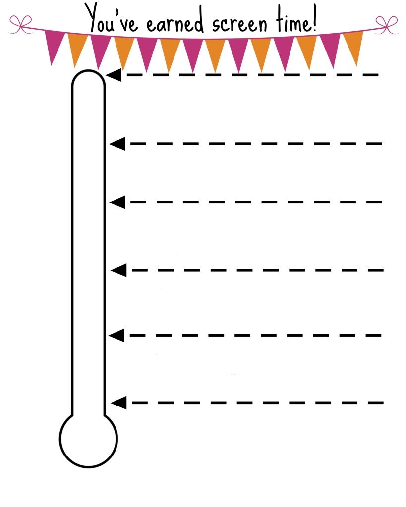 Free Printable Screen Time Chart Screen Time Chart Screen Time Screen Time Rules Printable