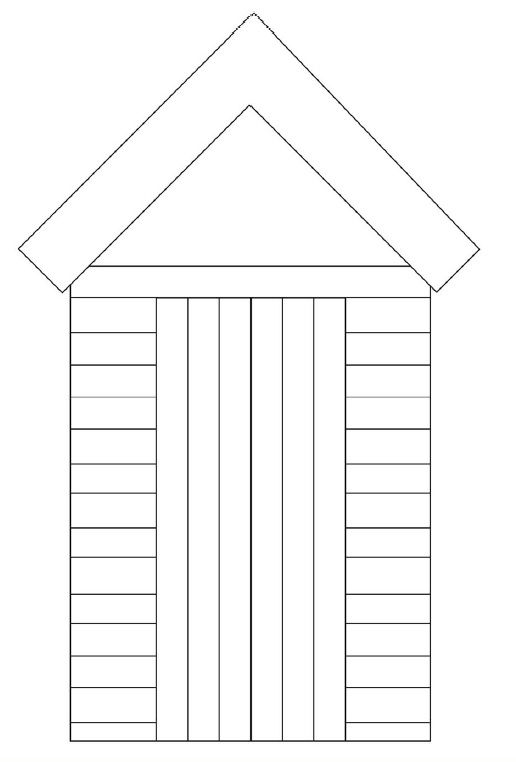 Beach Hut Printable Beach Hut Beach Decor Room Design