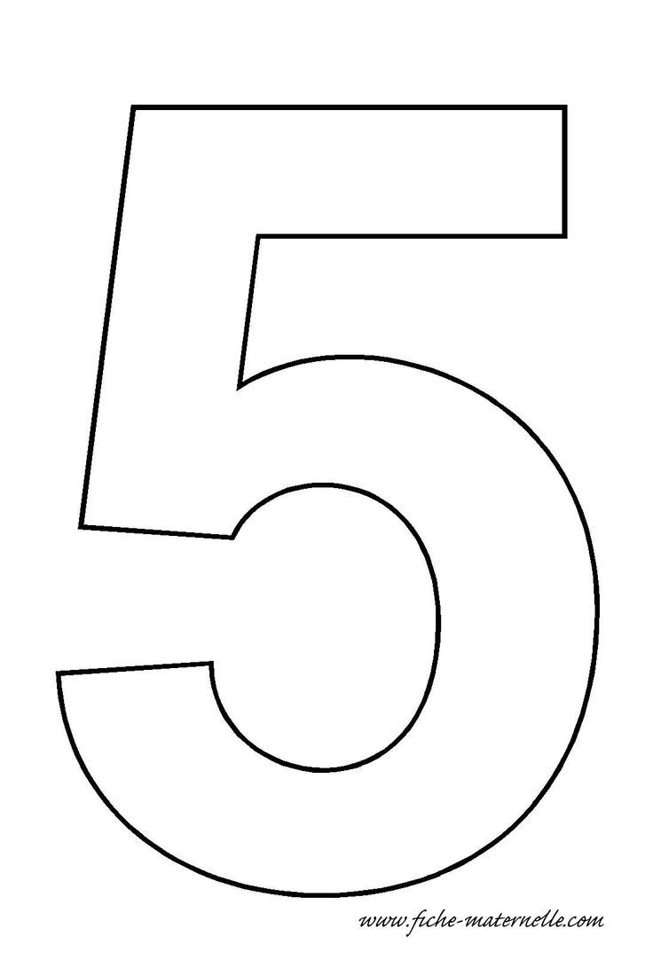 Number 5 Template Crafts And Worksheets For Preschool Toddler And Kindergarten Numbers Preschool Numbers Kindergarten Printable Numbers