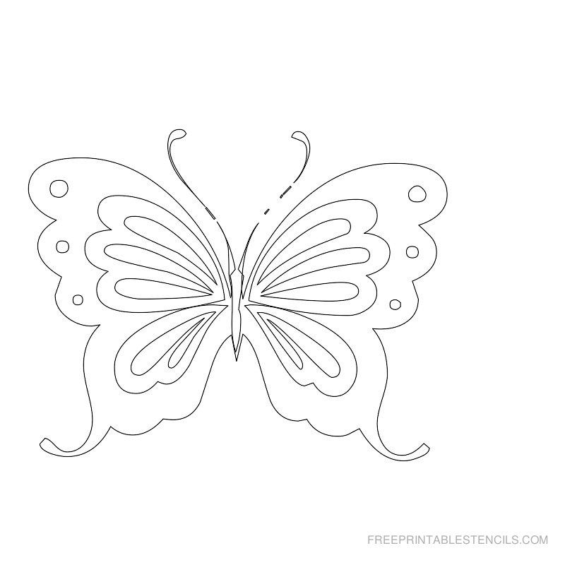Free Printable Butterfly Stencils Free Printable Stencils Com Free Stencils Printables Free Stencils Butterfly Stencil