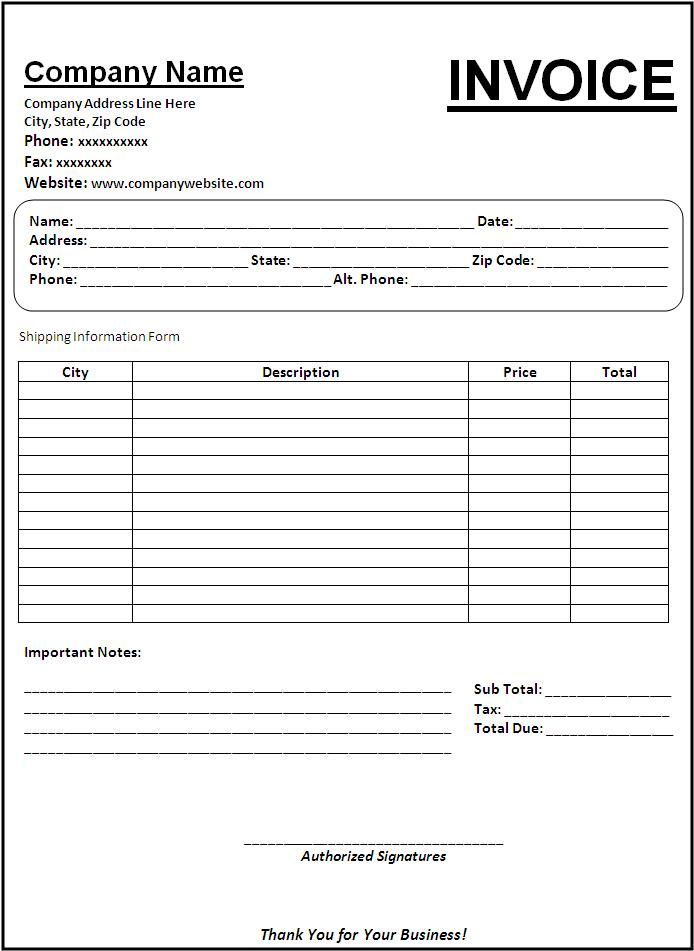 Invoice Templates Free Word Templates Invoice Template Word Photography Invoice Template Printable Invoice