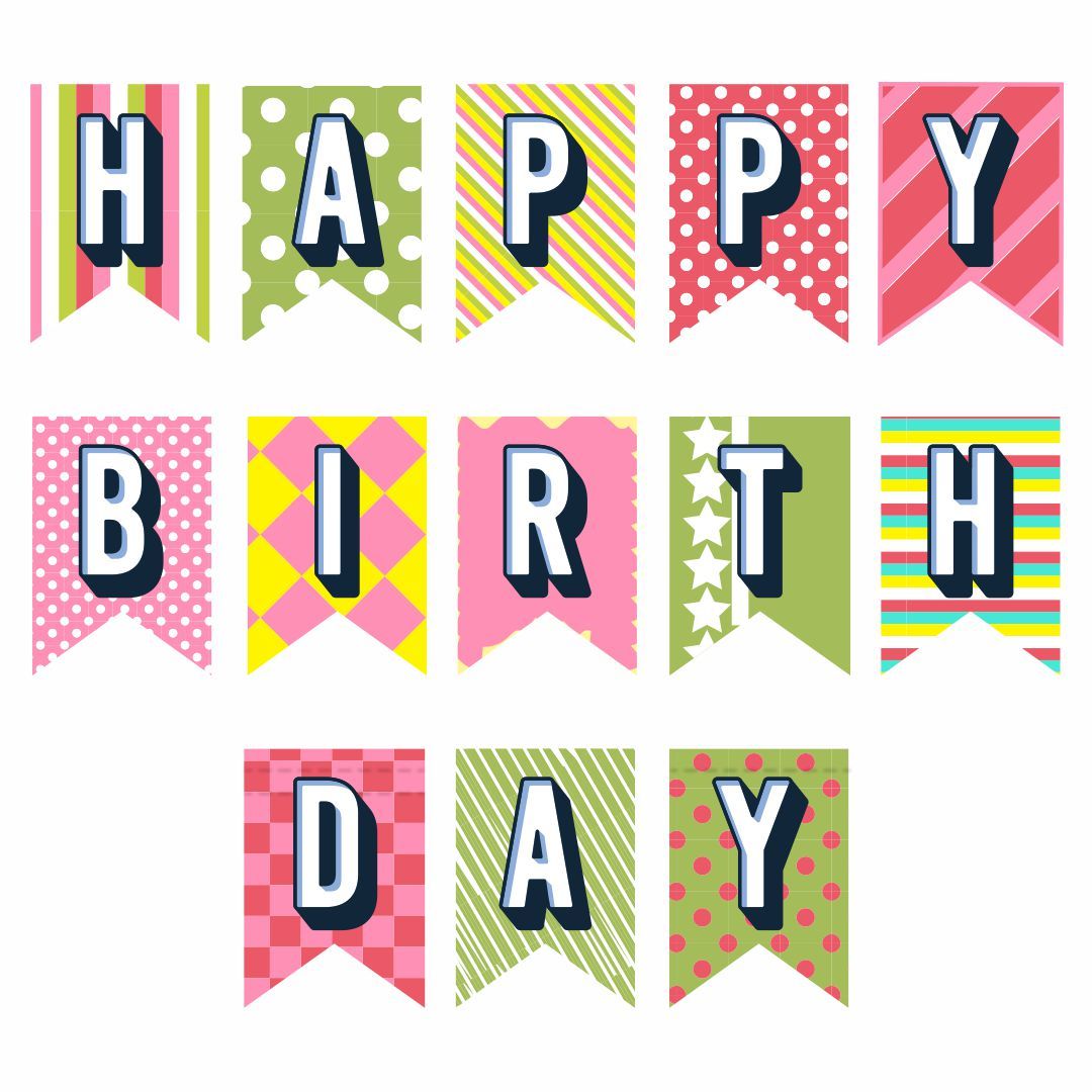 Happy Birthday Printable Banner Letters In 2021 Happy Birthday Banner Printable Happy Birthday Banner Printable Free Happy Birthday Lettering