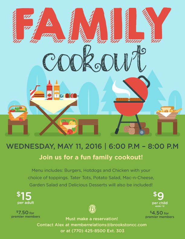 Family Cookout Event Flyer Poster Template Event Flyer Flyer Flyer Template
