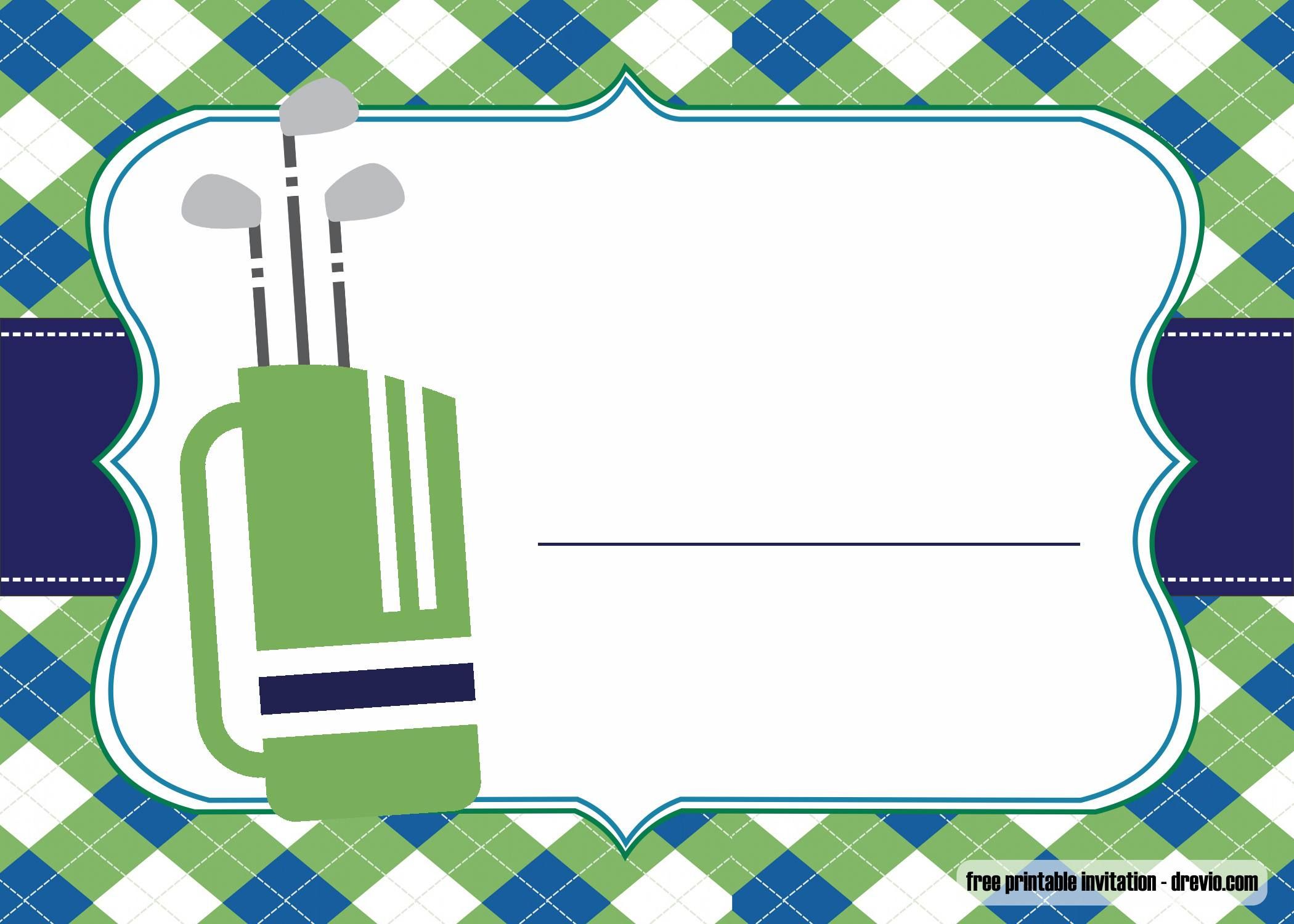 Free Printable Golf Invitations Template Golf Invitation Free Printable Birthday Invitations Printable Invitation Templates