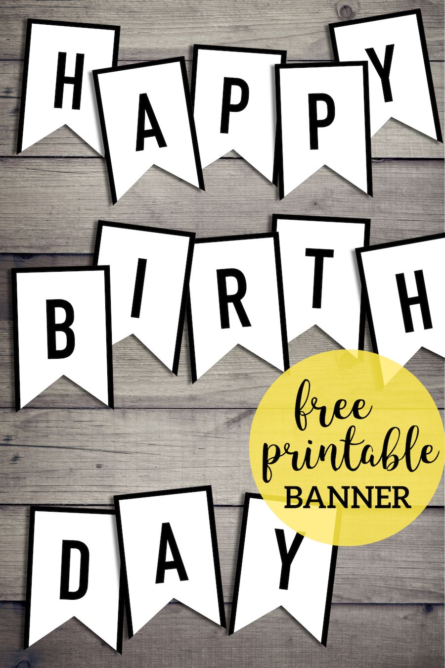 Free Happy Birthday Banner Printable Sign Paper Trail Design Happy Birthday Banner Printable Free Happy Birthday Banner Printable Birthday Banner Free Printable