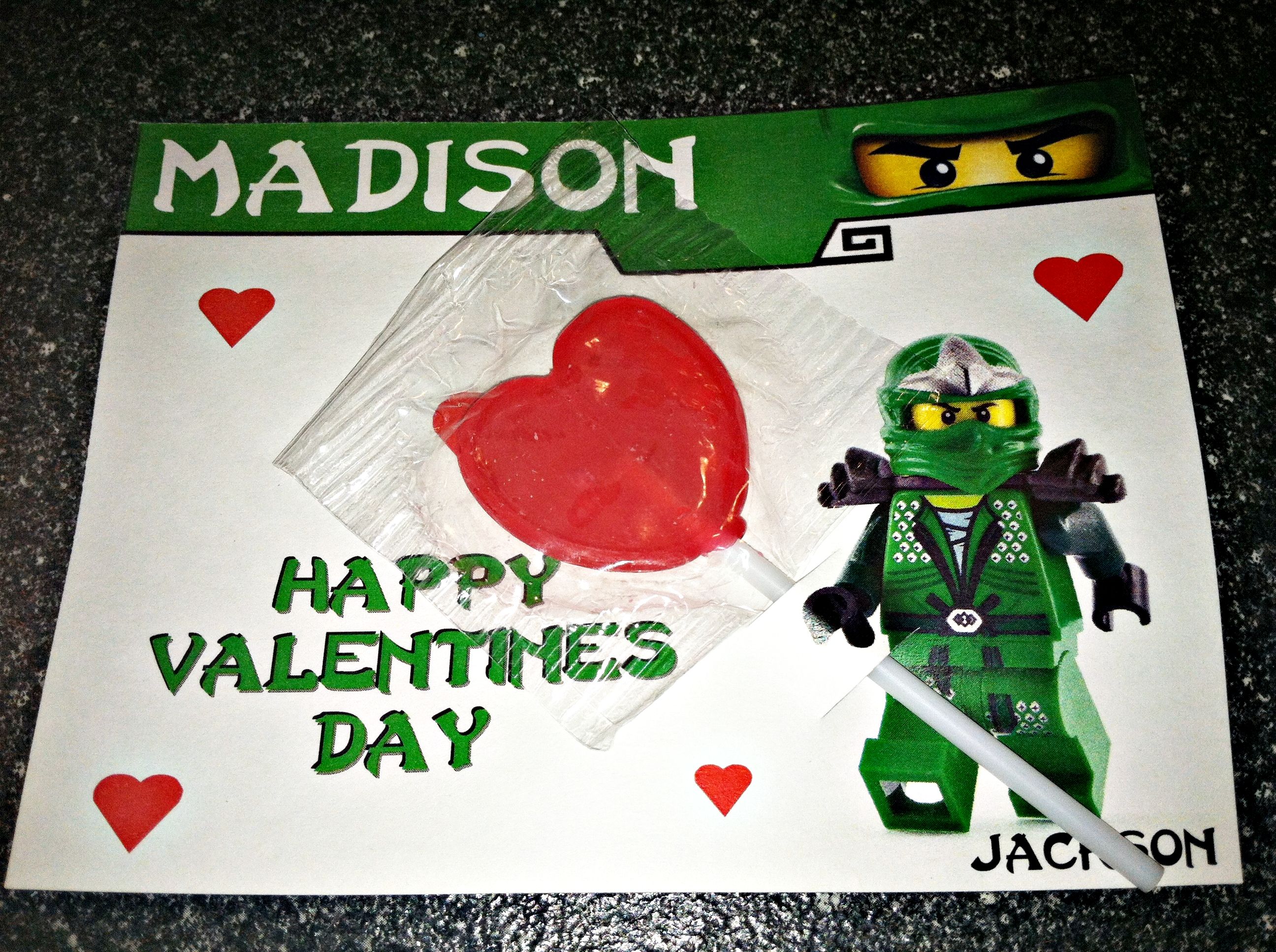 Lego Ninjago Valentine Cards Homemade Valentines Cards Valentine Day Cards Ninjago Valentines