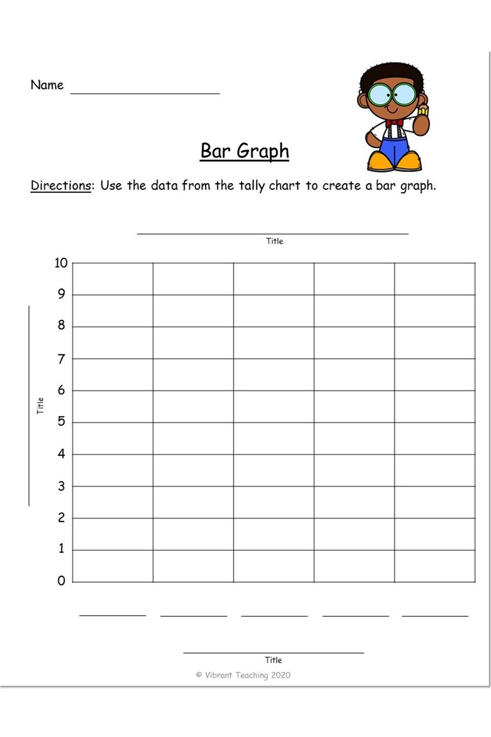 Bar Graph Graphing Template Bar Graph Template Graphing Worksheets Kindergarten Worksheets Printable