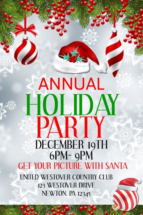 Pin On Christmas Poster Templates