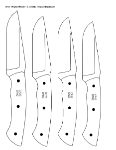 Printable Pfd Knife Patterns That You Can Download For Free Use Them To Make Knives As Is Or Add Your Own Style To Knife Patterns Knife Template Hunting Knife