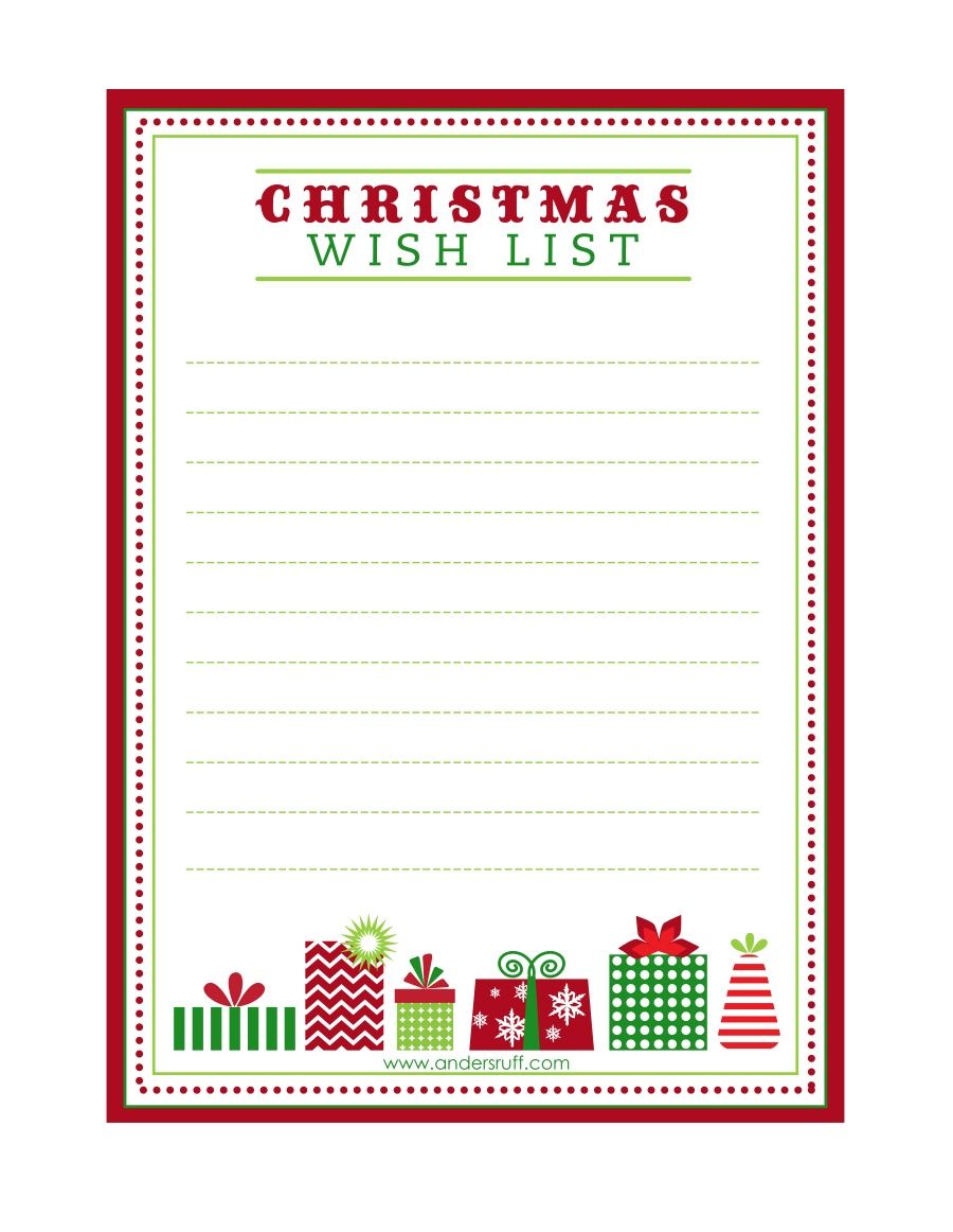 Free Printable Letter To Santa Christmas Wish List And Tag Label Designs By Christmas List Template Christmas Wish List Template Christmas List Printable