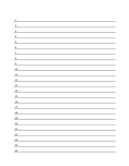 Numbered Lined Paper Template Printable Pdf Form Printable Lined Paper Free Paper Printables Paper Template
