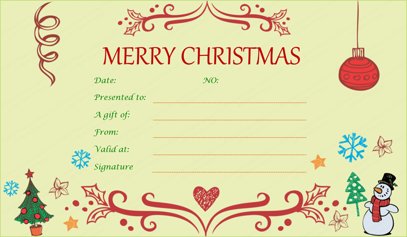 Eve Decorative Christmas Gift Certificate Christmas Gift Certificate Template Printable Gift Certificate Christmas Gift Certificate