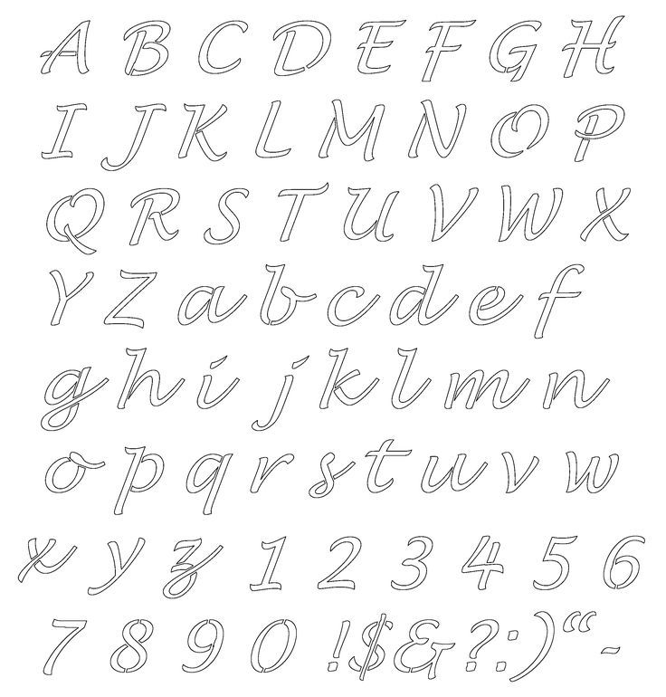 Free Printable Alphabet Stencils Lettering Stencils Free Printable Free Printable Letter Stencils Letter Stencils Printables Free Printable Alphabet Letters