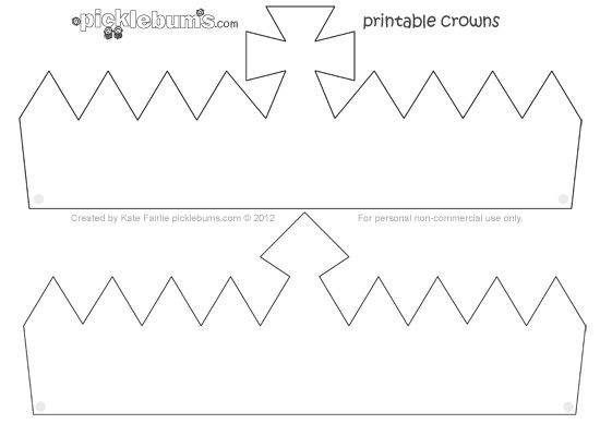 Make A Crown Free Printable Crown Template Crown Template Make A Crown Crown Printable