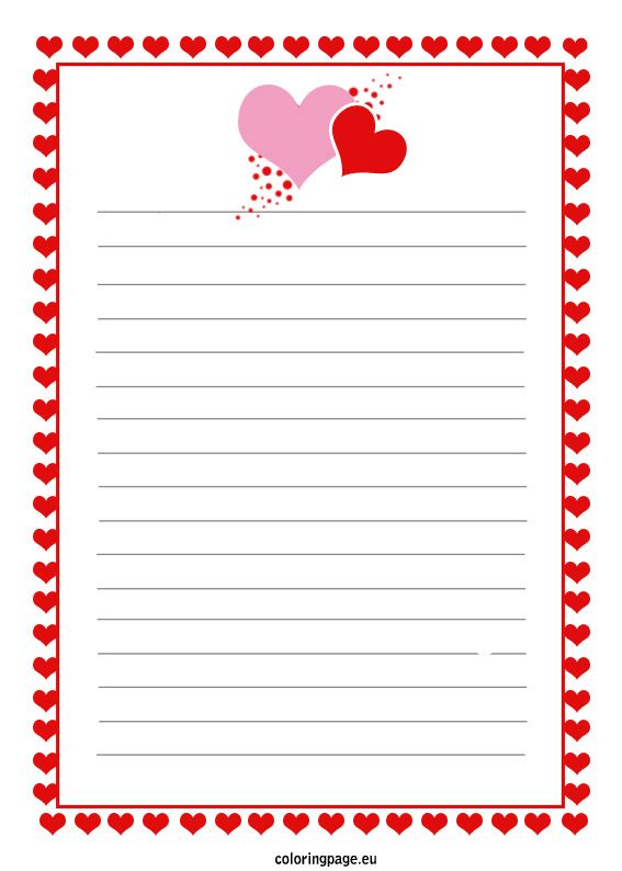 Free Printable Love Letter Coloring Page Valentines Letter Lettering Letter Templates