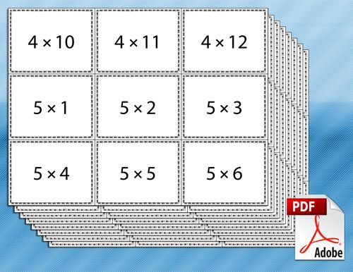 Printable Multiplication Flash Cards Addition Flashcards Math For Kids Multiplication Flashcards
