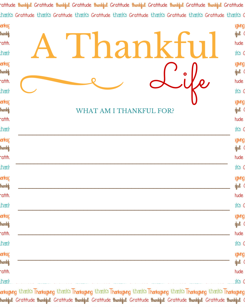 Free Printable I Am Thankful For Momdot Thankful Printable Free Printables Thankful