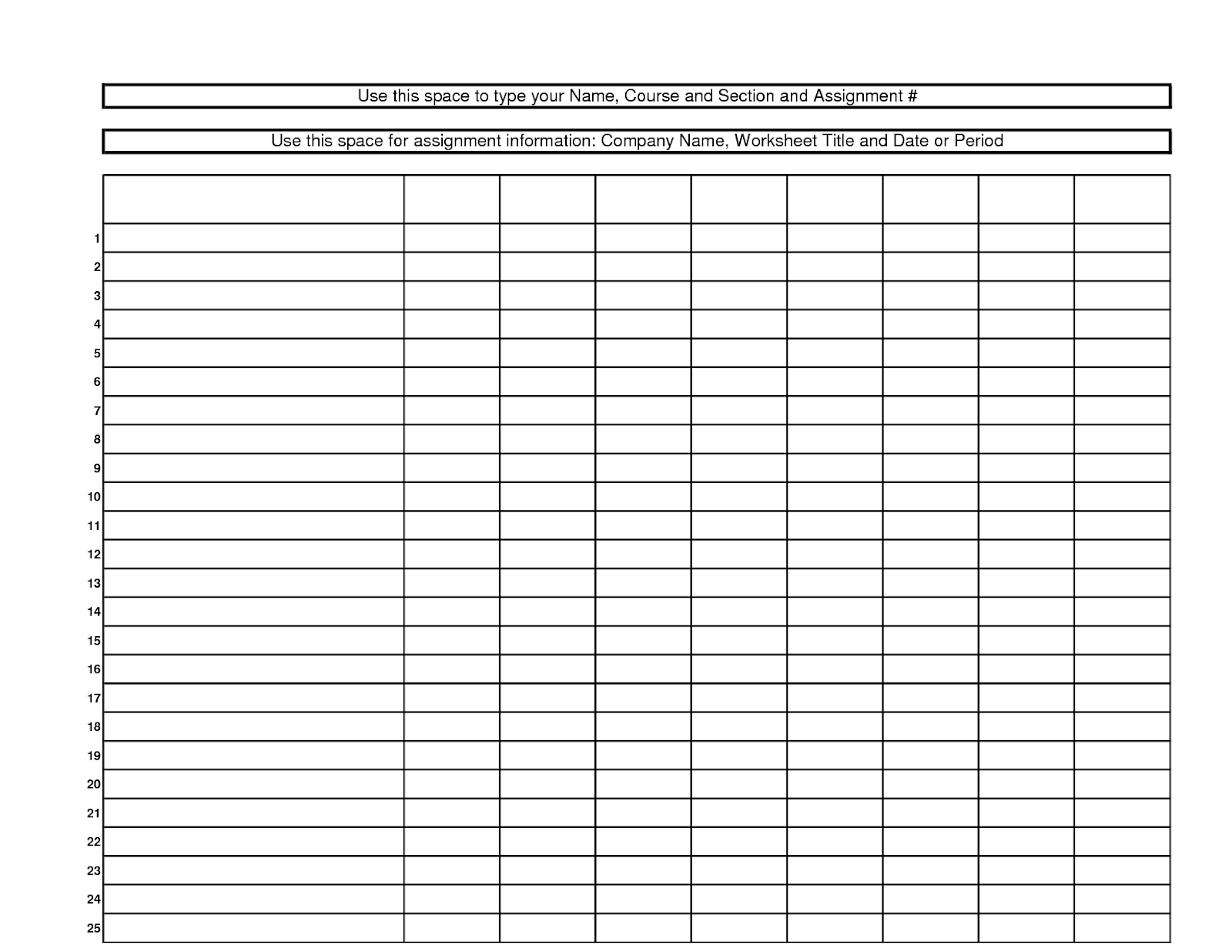 Untitled Form Spreadsheet Template Templates Printable Free Printable Chart
