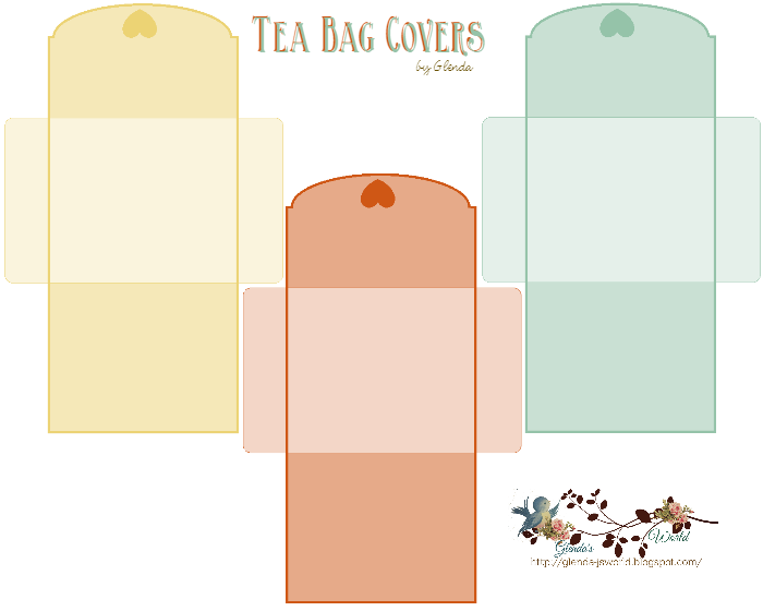 Tea Bag Covers Free Download These Are Cute If Your Putting Together A Gift Basket Tea Diy Diy Tea Bags Tea Bag Favors