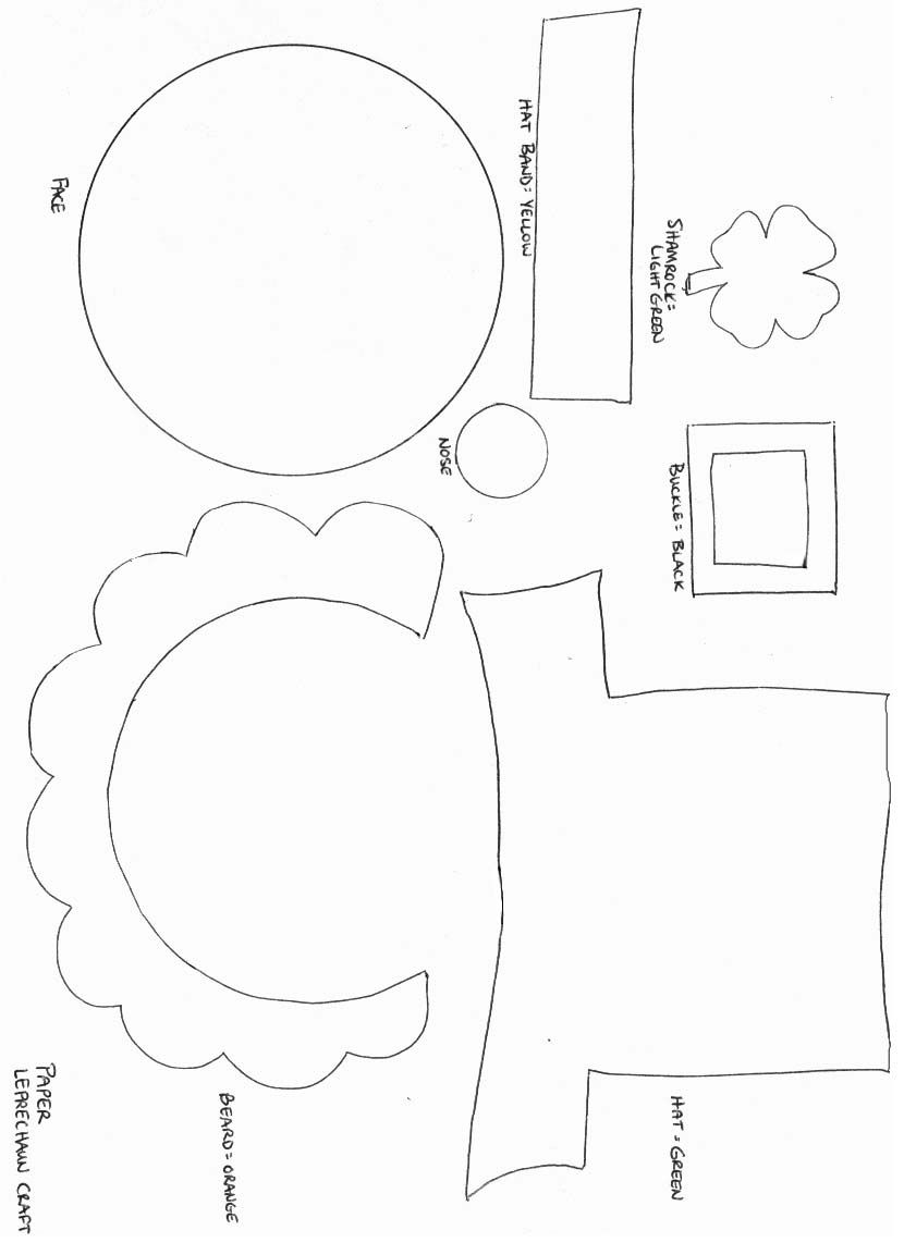 St Patricks Day Crafts Print Your Leprechaun Craft Template At Allkidsnetwork Com St Patrick S Day Crafts St Patricks Day Crafts For Kids Leprechaun Craft