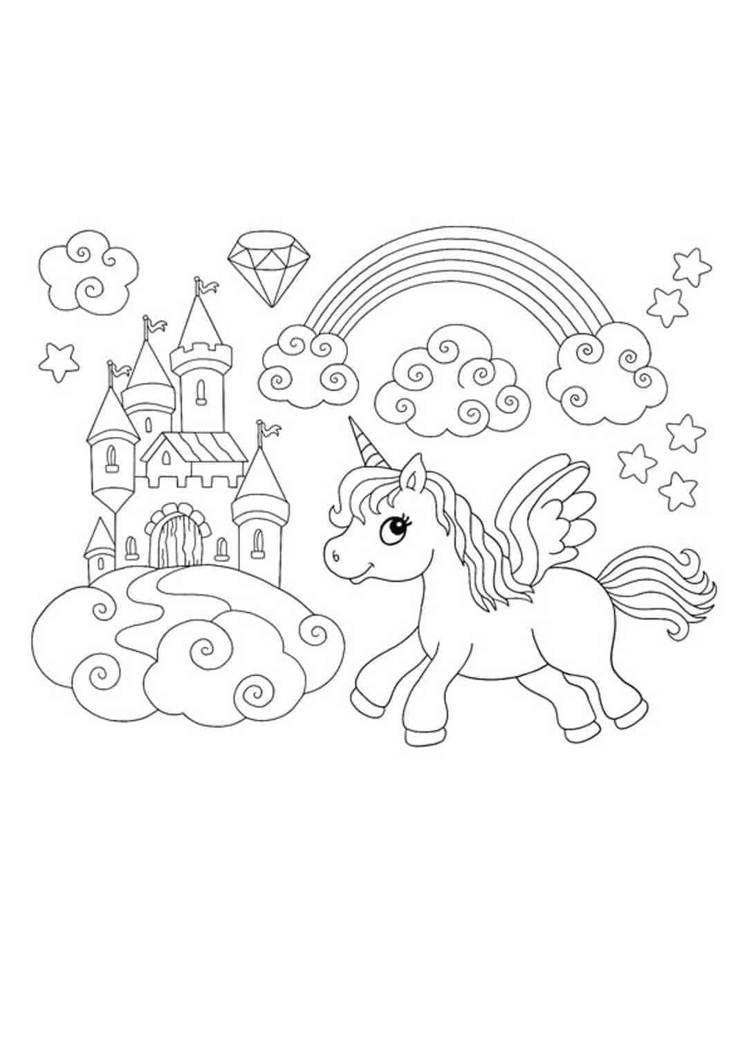 Flying Unicorn Coloring Pages 4 Free Printable Coloring Sheets 2020 Unicorn Coloring Pages Mermaid Coloring Pages Coloring Pages