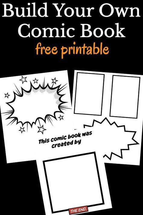 Cool Comic Book Templates For Kids Comic Book Template Book Template Comic Book Pages