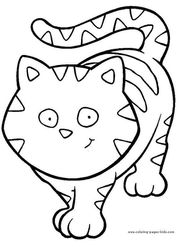 Smiling Cat Color Page Animal Coloring Pages Cat Coloring Page Cool Coloring Pages