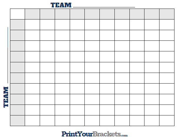 Printable Football Square Grid Superbowl Squares Football Squares Football Squares Template