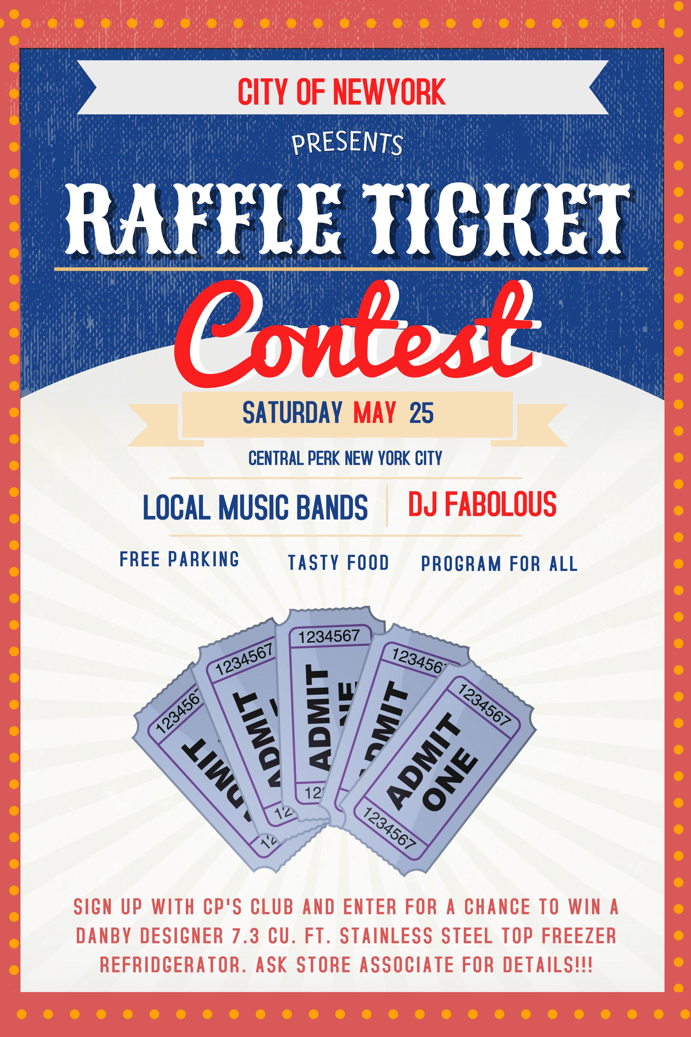 Raffle Flyer Poster Social Media Post Template Contest Poster Flyer Template Free Raffle