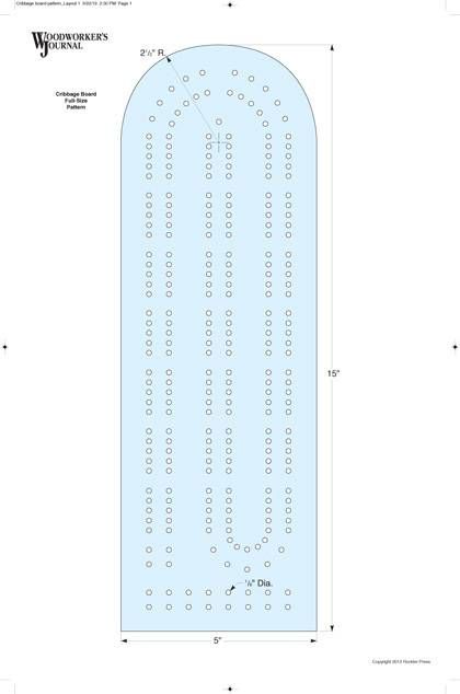 Make A Cribbage Board Using A Cnc Router Or Templates Cribbage Board Template Cribbage Cribbage Board