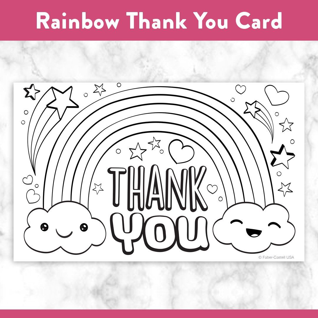 Printable Coloring Thank You Cards Thank You Card Template Printable Thank You Cards Free Thank You Cards