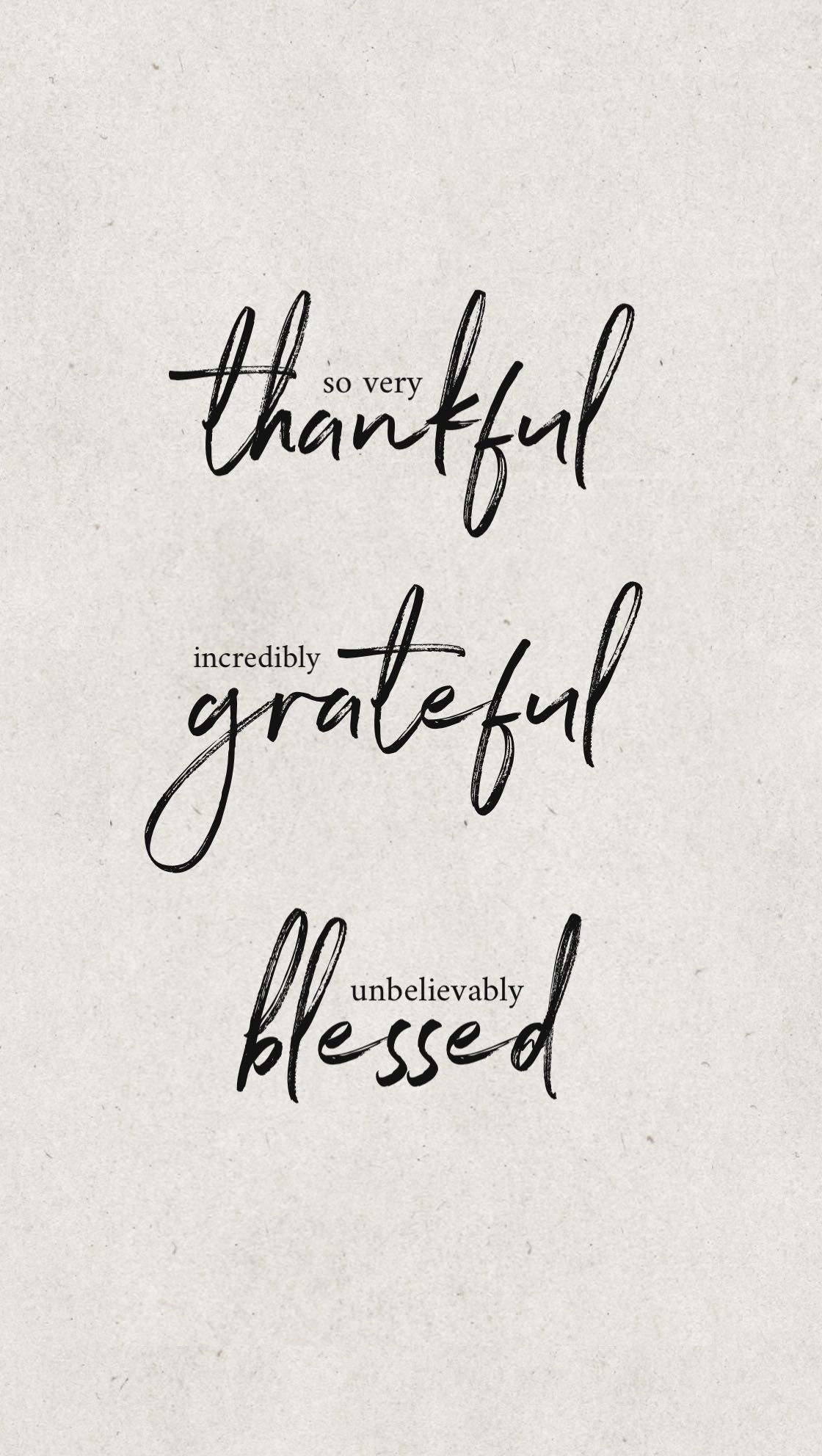 Thankful Grateful Blessed