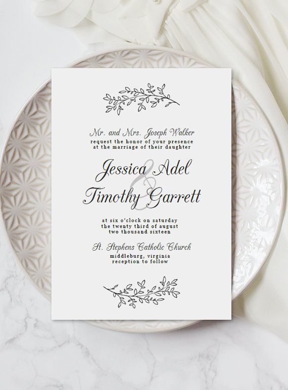 Wedding Invitation Template Download Hand Drawn Invitation Printable And Cust Wedding Invitation Templates Wedding Invitations Handmade Wedding Invitations