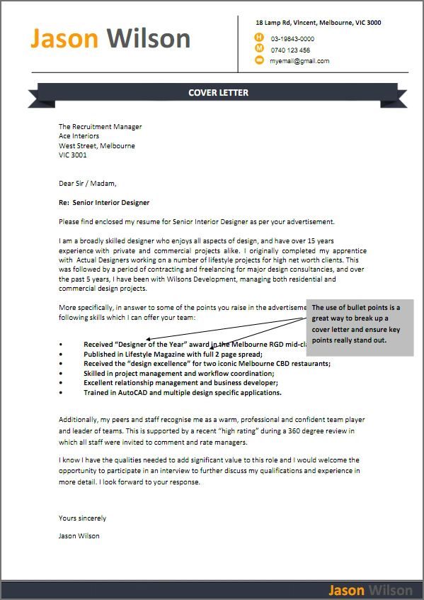 The Australian Employment Guide Cover Letter For Resume Job Cover Letter Examples Job Cover Letter
