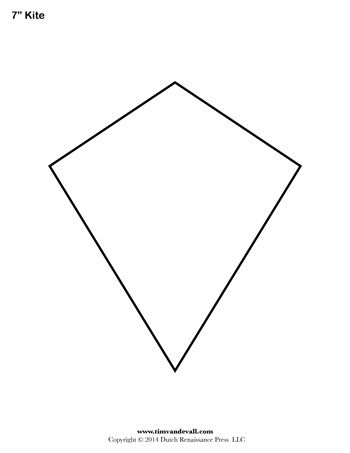 Shape Templates Archives Page 5 Of 11 Tim S Printables Kite Template Shape Templates Paper Peicing Patterns