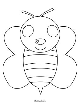 Printable Bee Mask Bee Artwork Bee Printables Cartoon Clip Art